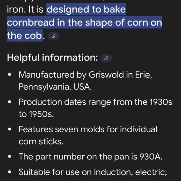 VTG Griswold Black Cast Iron Crispy Cornbread Pans No 273 sold as a set - Picture 7 of 7